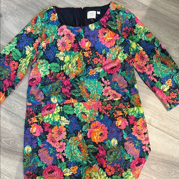 ANTHROPOLOGY HD in Paris Colorful Abstract Dress - Picture 2 of 13